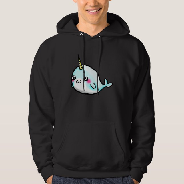Cute Girls   Narwhal Hoodie (Front)