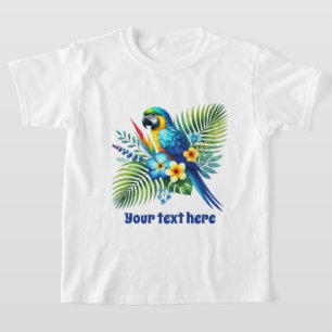 Cute girls Parrot lovers customizable T-Shirt