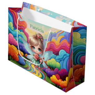 Cute girls party fairy customizable  large gift bag