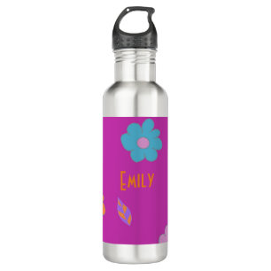 Cute Girls Retro Flower 710 Ml Water Bottle