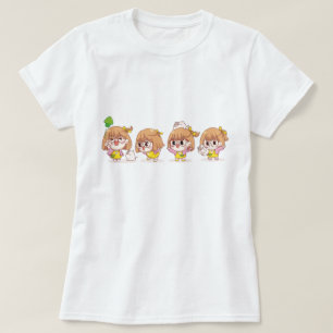 Cute Girls With Cats T-Shirt