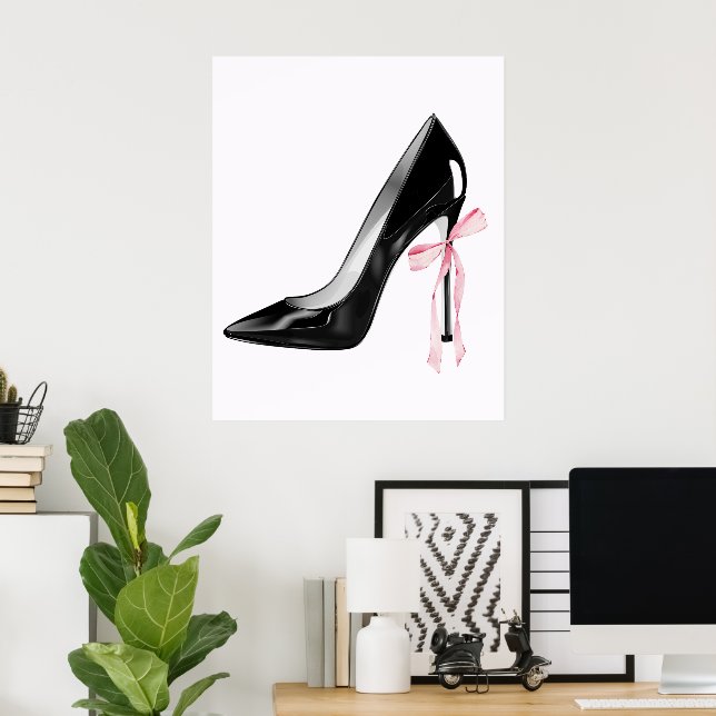 Cute Girly Bow Wall  Poster (Home Office)