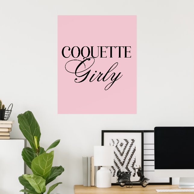 Cute Girly Bow Wall  Poster (Home Office)