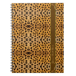 Cute Girly Cheetah Pattern Animal Print & Stiletto Notebook