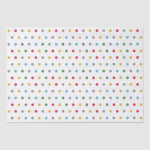 Cute girly colourful polka dots pattern  tissue paper