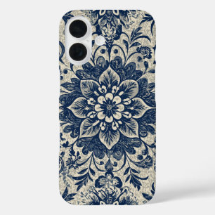 Cute Girly Floral Art Nouveau Design iPhone 16 Case