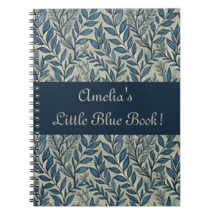 Cute Girly Floral Art Nouveau Wallpaper Pattern Notebook