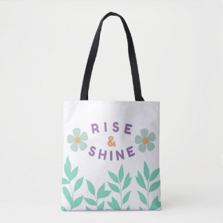 Cute girly floral tote bag 