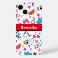 Cute Girly Fun Unicorn Rainbow Stars Butterflies