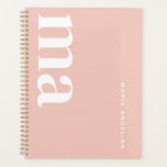 Cute Girly Monogram Name Pink School Planner<br><div class="desc">The "Cute Monogram Name Pink School Planner" is the ultimate back-to-school essential for students of all ages, from middle school to college. This planner is not just a piece of stationery; it's the epitome of cute school supplies and preppy school supplies. Perfect for school supplies shopping, it stands out in...</div>