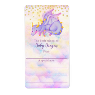Cute Girly Pastel Purple Dragon Boite