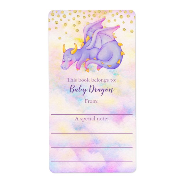 Cute Girly Pastel Purple Dragon Boite (Devant)