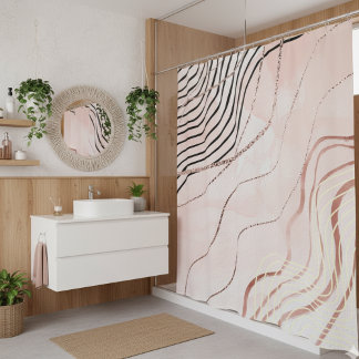 Cute Girly Pink Bohemian Rose Gold Design