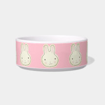 Cute girly pink bunny cartoon illustration pattern