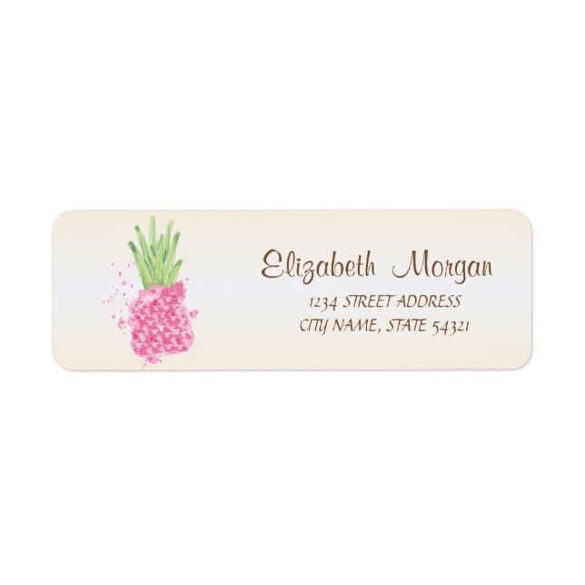 Cute  Girly Pink Pineapple   (Front)