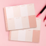 Cute Girly Pink School Weekly Planner Notepad<br><div class="desc">Perfect for your pretty school supplies. This notepad is a back to school supplies essential, a school must have for school supplies highschool, middle school supplies, and college school supplies. Embrace the cute school supplies trend with our pink school supplies, designed for those who love aesthetic school supplies. It’s the...</div>