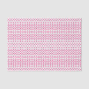 Cute Girly Pretty Pink White Pattern Tissue Paper
