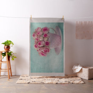 cute,girly,shabby,chic,vintage,roses,pink,fun,happ fabric