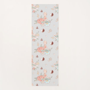 Cute Girly Zen Yoga Meditation Yin Yang Namaste Mat