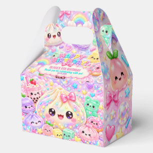 Cute Glitter Dumpling Bao Squishy Party Birthday Favor Box