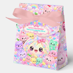 Cute Glitter Dumpling Bao Squishy Party Birthday Favor Box
