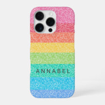 Cute Glitter Rainbow Stripes Colourful Pattern Nam
