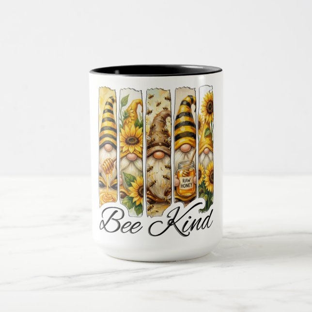 Cute Gnome Bee Kind Mug (Center)