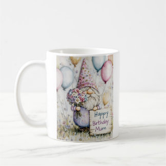 Cute Gnome Birthday Design for Mom Coffee Mug