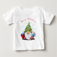 Cute Gnome Christmas Baby T-Shirt