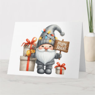 Cute Gnome Christmas Card