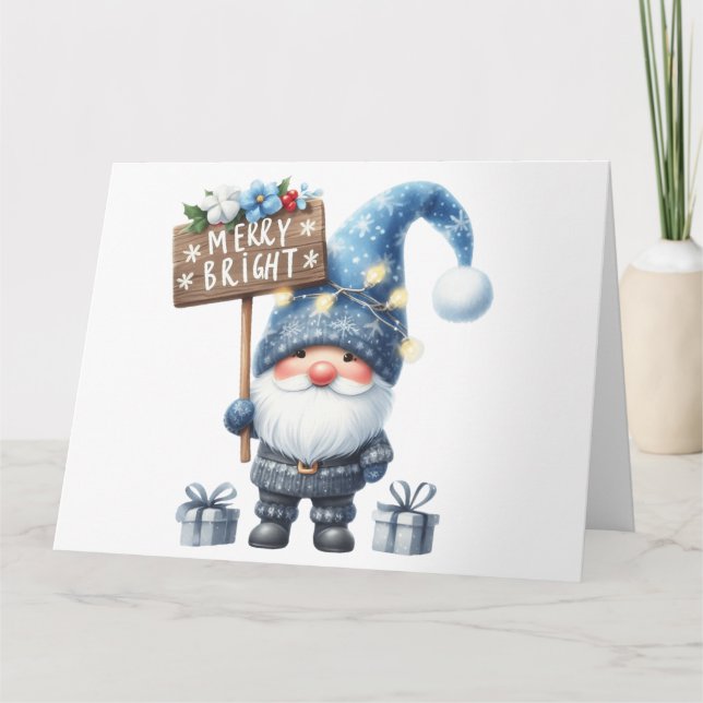 Cute Gnome Christmas Card (Front)