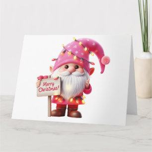 Cute Gnome Christmas Card