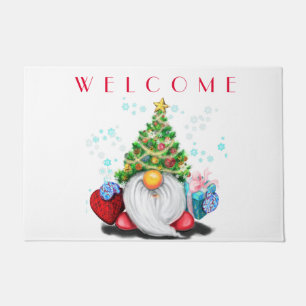 Cute Gnome Christmas Doormat