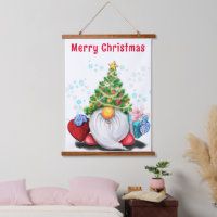 Cute Gnome Christmas Hanging Tapestry