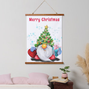 Cute Gnome Christmas Hanging Tapestry