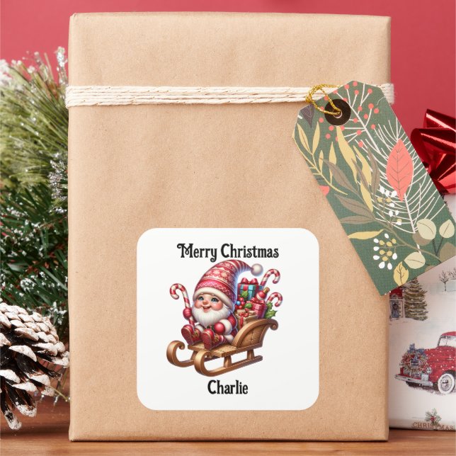 Cute gnome Christmas holiday Sticker (vacances)