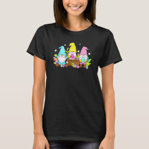Cute Gnome Easter Day Bunny Egg Spring Womens Girl T-Shirt