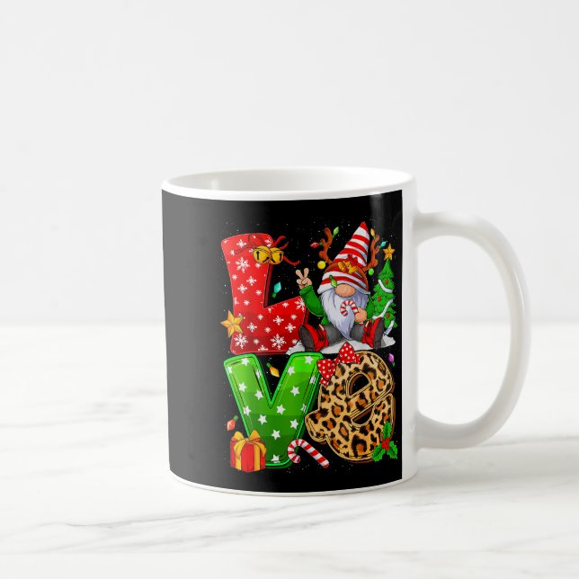 Cute Gnome Family Christmas For Women Men - Love G Coffee Mug (Right)