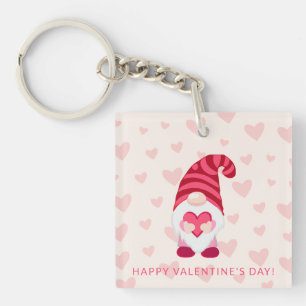 Cute Gnome Holding Heart Classroom Saint-Valentin