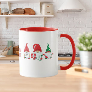 Cute Gnome Nurse Crew Christmas Red Party Mug