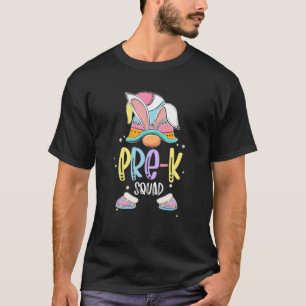 Cute Gnome Pre-K Teacher Squad Easter Egg Hunt Out T-Shirt