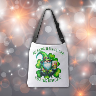 Cute Gnome St Patrick's Day with Beer   Crossbody Bag