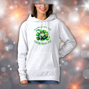 Cute Gnome St Patrick's Day with Beer Hoodie