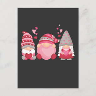 Cute Gnome Valentines Day Heart Postcard