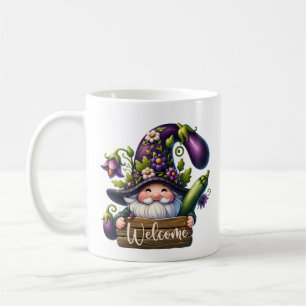 Cute gnome welcome garden party add name  coffee mug