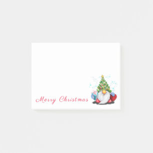 Cute Gnome with Christmas Tree Hat - Gift For You Post-it Notes