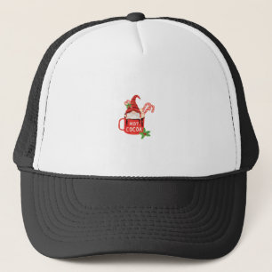 Cute Gnome with Hot Cocoa Trucker Hat