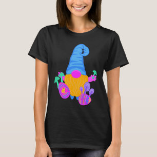 Cute Gnome With Mushrooms Eggs And Chick For Easte T-Shirt