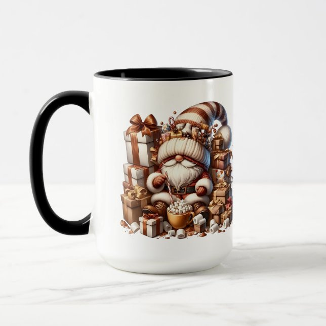Cute GnomeI Presents And Grapes Mug (Left)