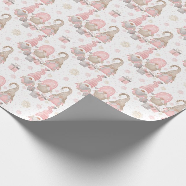 Cute Gnomes Christmas Wrapping Paper (Corner)